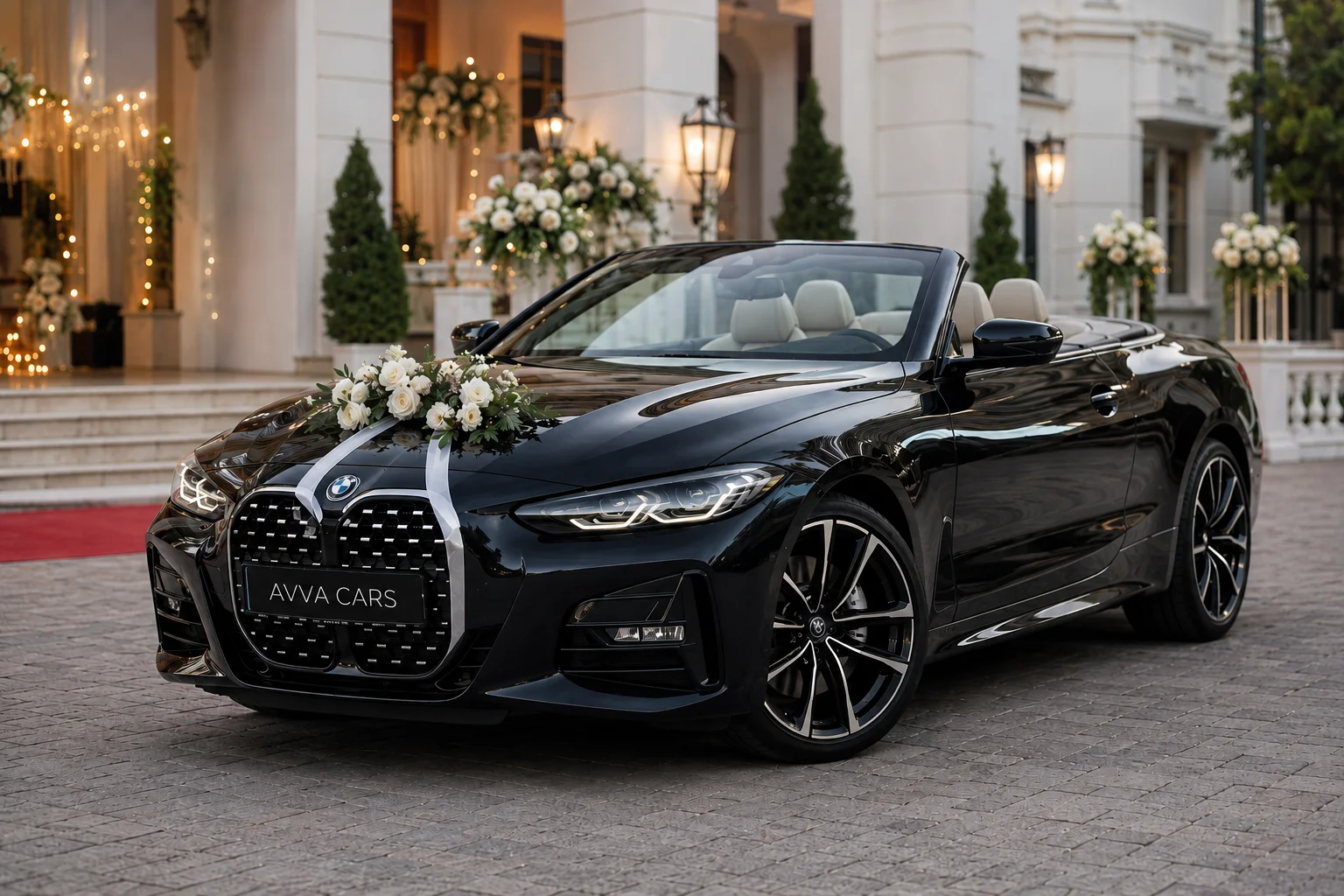 Wedding car preparation
